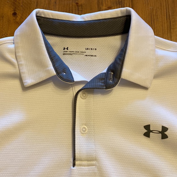 Under Armour Heatgear Men’s Polo Size Large. Like new - Picture 2 of 9